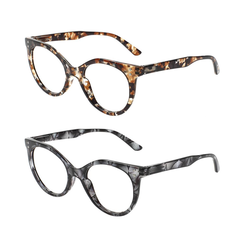 TUREZING Presbyopia Eyeglasses Diopter Eyeg-lasses For Men Women High-Quality Blue Light Circular Frames Flexible Spring Hinge
