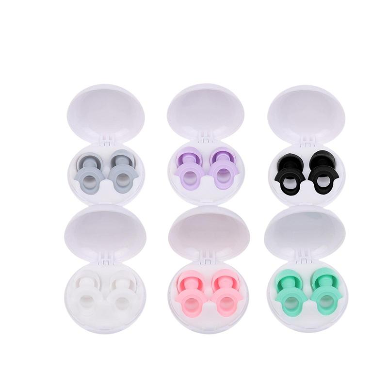 Silicone Earplugs For Sleep Insulation Dormitory Study Nap Time Noise Reduction Airplane Decompression Sleep Swimming Etc