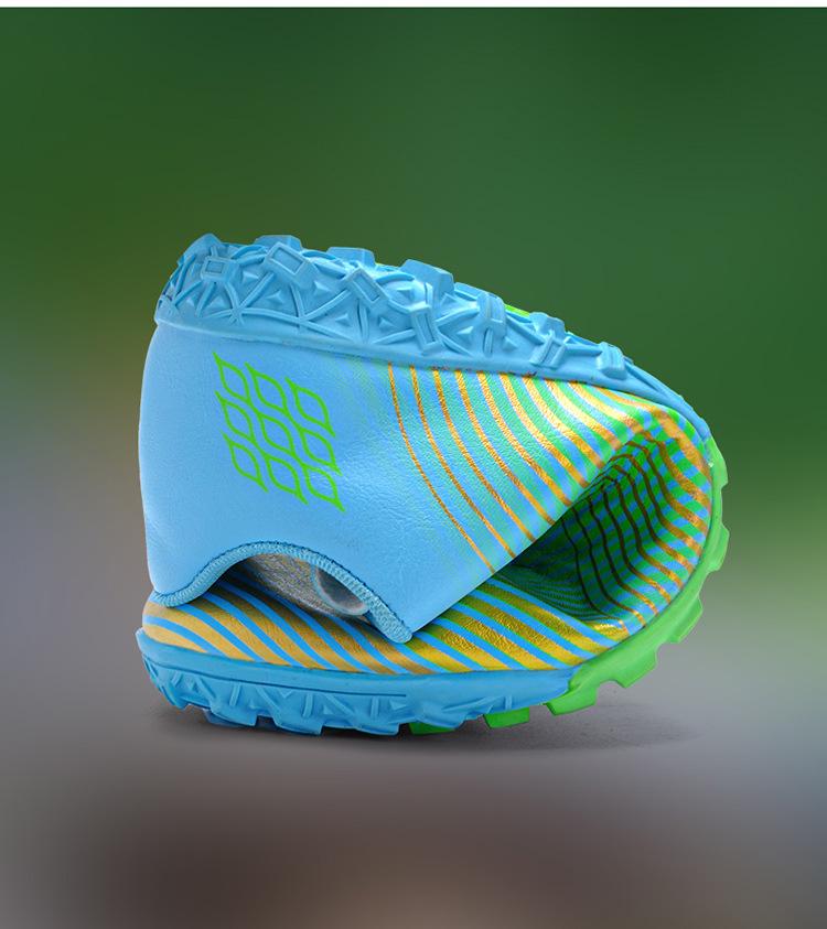 Adult & Youth Unisex Studded Football Shoes - Breathable, Durable, Artificial Turf TF Kicking Shoes for Training