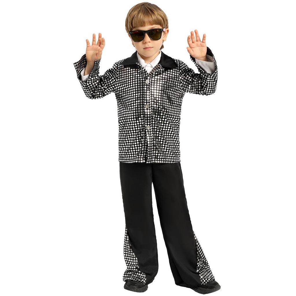 Children's Disco Jazz Dance Costume for Stage Performance and Halloween