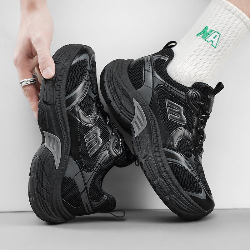 New Ins Dad Sneakers Trendy Shoes Korean Version Platform Student Breathable Mesh Shoes Men's Casual