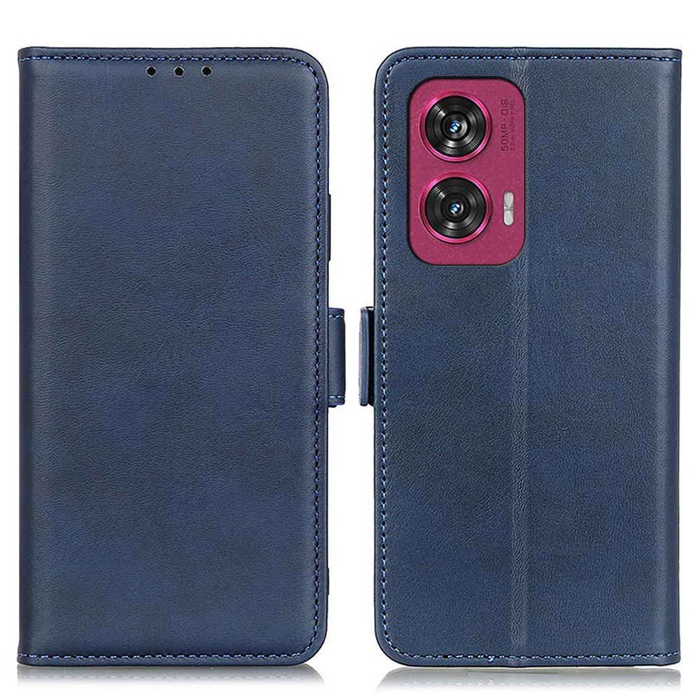 For Motorola Edge 50 Fusion 5G Wallet Case Side Magnetic Clasp Leather Phone Cover