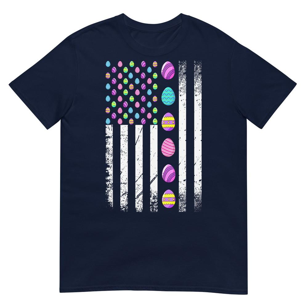 Easter Egg Bunny Usa American Flag Patriotic Unisex Unisex Boys Tshirt S