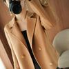 Single-sided Woolen Coat Women's Short Fashion Casual Small Suit Woolen Coat Short