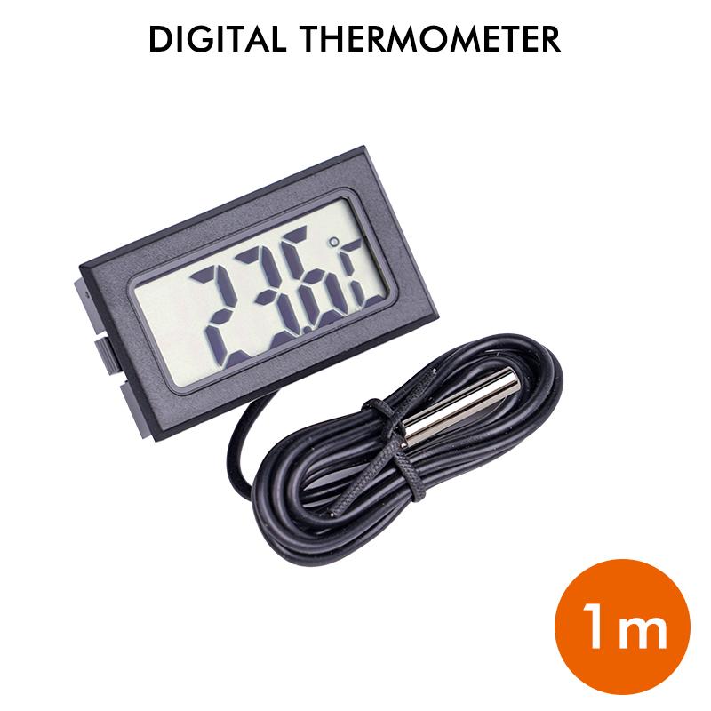 Mini Digital LCD Thermometer With Probe Indoor Convenient Temperature Sensor For Aquarium Fish Tank Home Fridge Thermometer
