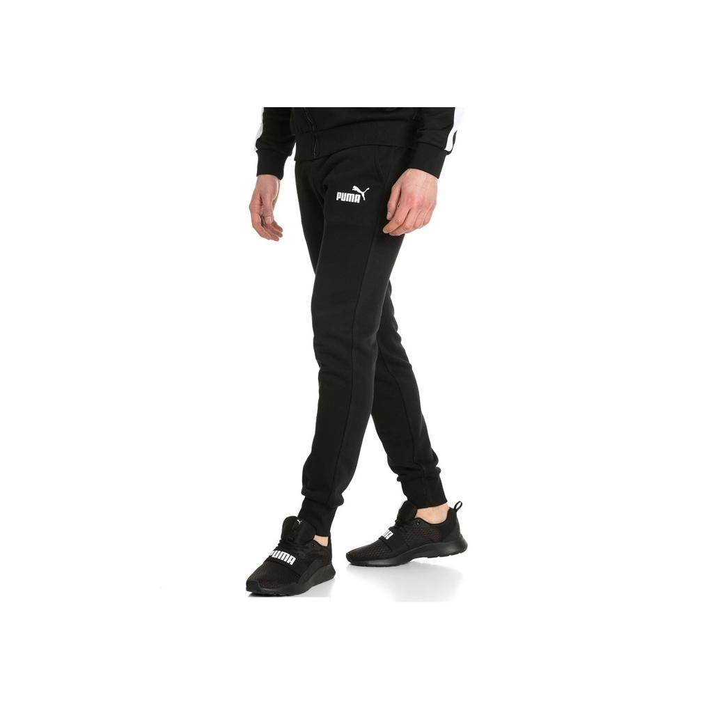 Puma Casual Logo Knit Joggers Men Bottoms Black 851753-01