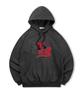 [Non-Fleece Or Fleece-Lined] Flaming Print Hooded Sweatshirt (Type B)