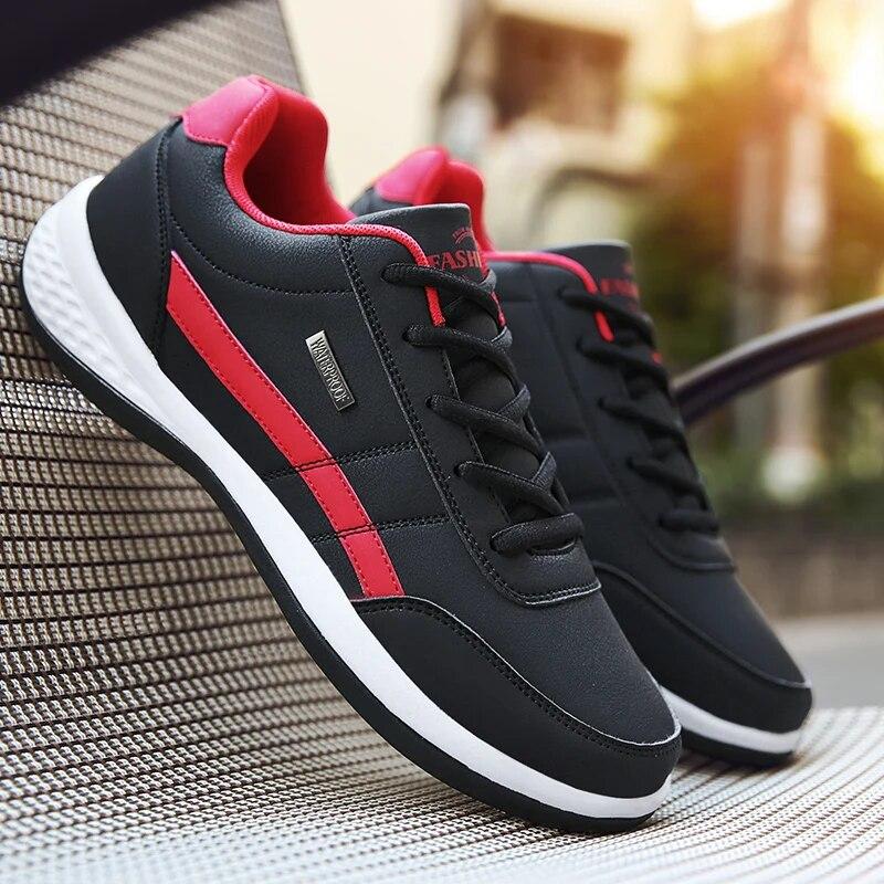 Men Shoes Walking Sneakers For Men Classical Leisure Casual Shoes Microfiber Non-Slip Rubber Sole Footwear Tennis For Men