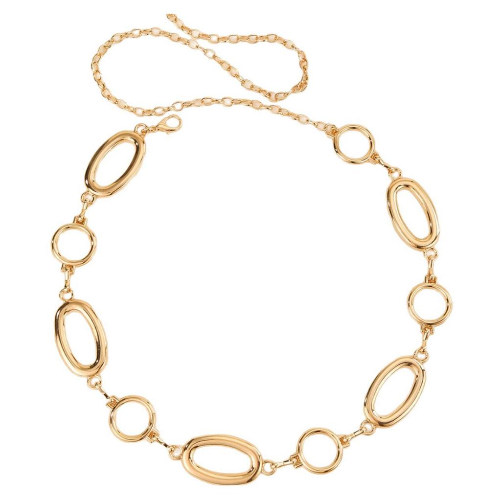 Elegant Metallic Round Waist Chain For Women Enhancing Business Styles Lookings Perfect For Various Occasion Daily Wear