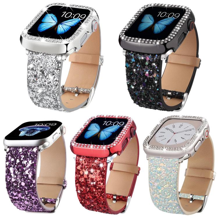 5‑Pack Glitter Sequins Vegan Leather Replacement