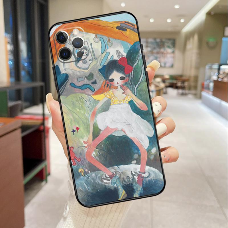 Cartoon Aesthetic Aya Takano Phone Case For iPhone 17 16 15 14 13 12 11 Pro Max mini 16 Plus 16e 17 Air Protective Cover