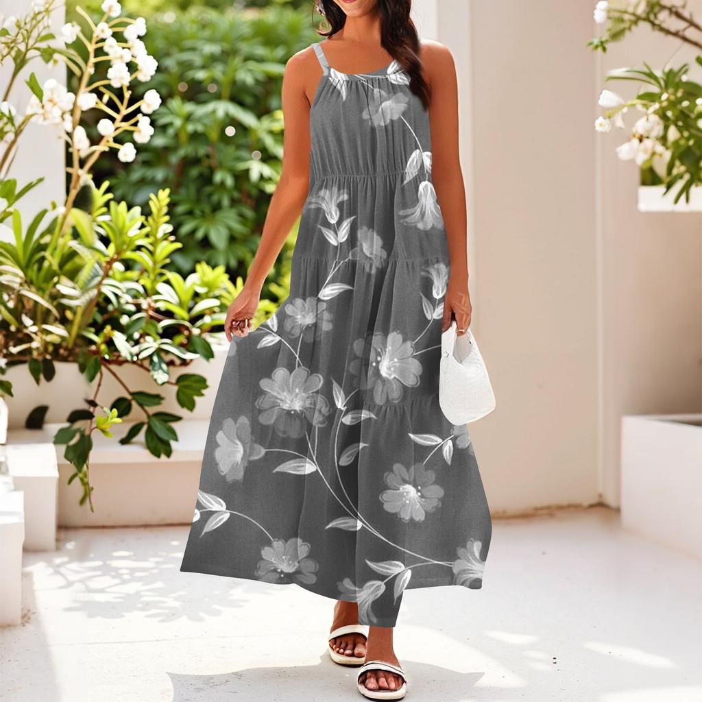 Women's Summer Casual Fashion Suspender Sleeveless Dress