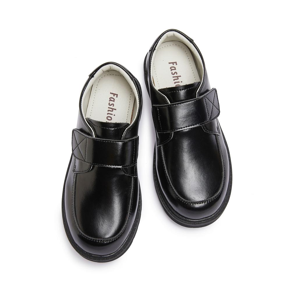 Children Loafers For Boys 2026 Spring British Style Classic Kids Fashion Performance Casual Black Leather Shoes For Wedding Show