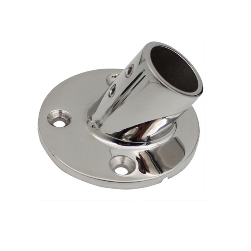 Boat Stainless Steel Handrail Fitting 60 Degree Tube Pipe Base Support 22mm 25mm
