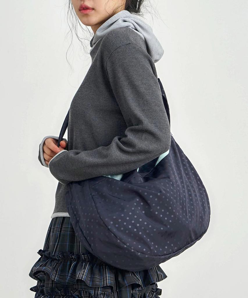 Kijiko Ke904-Dot Hobo Bag Navy
