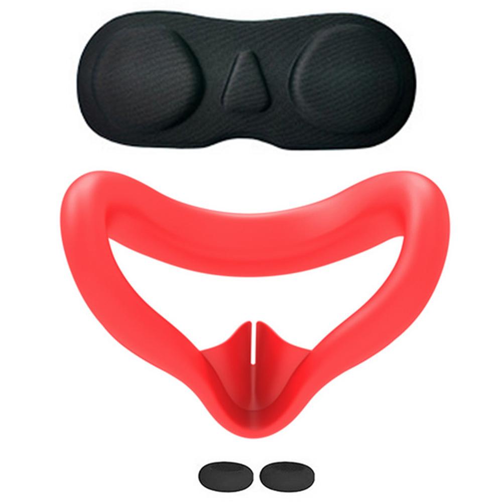 For Meta Quest 3S VR Headset Silicone Visor and Lens Protection Cover Set