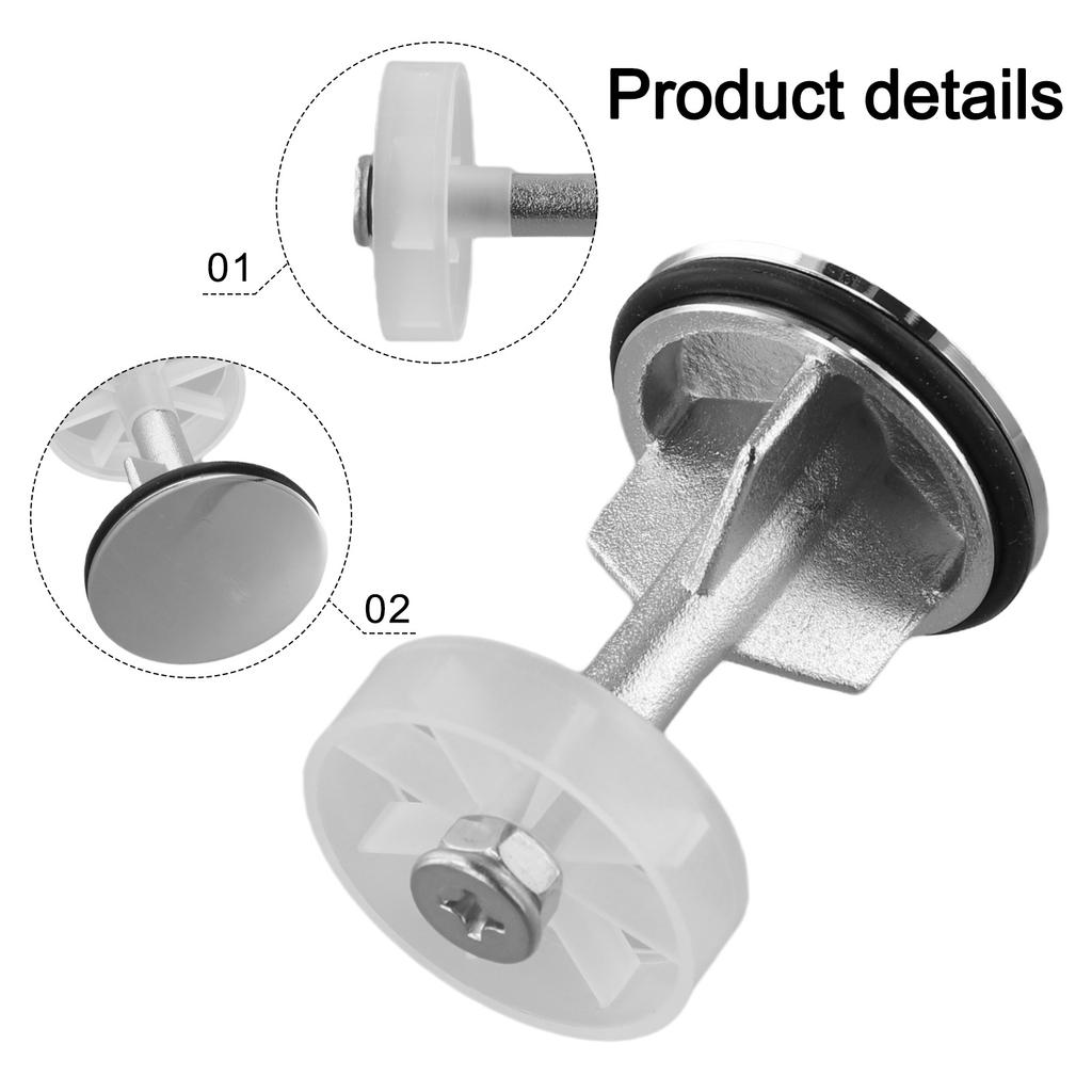 1 Pcs For Lift-off Waste Basin Sink Push Button 40 Mm Slotted Chrome Bathroom Wash Basin Faucet Accessories