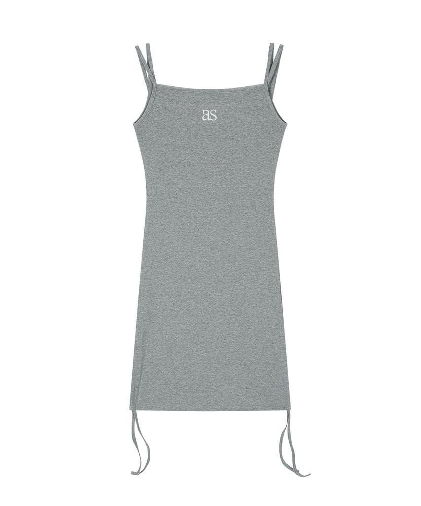 Aejeuon Layer Shirring Dress / Gray