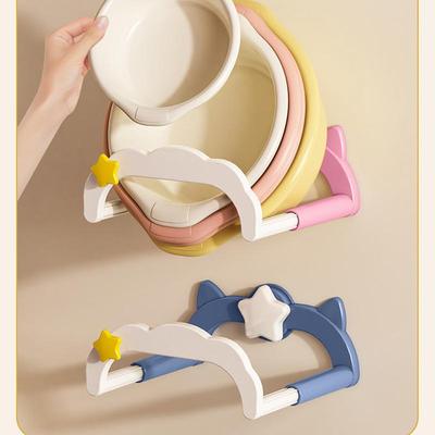 Gancho de lavabo Escurridor retráctil para lavabo con ventosa Soporte para tapa de olla Colgador de ducha Soporte para lavabo de baño para el hogar