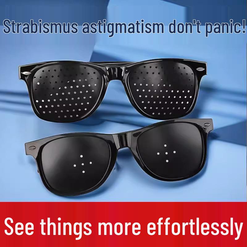 Pinhole Glasses for Myopia, Astigmatism, and Strabismus Correction