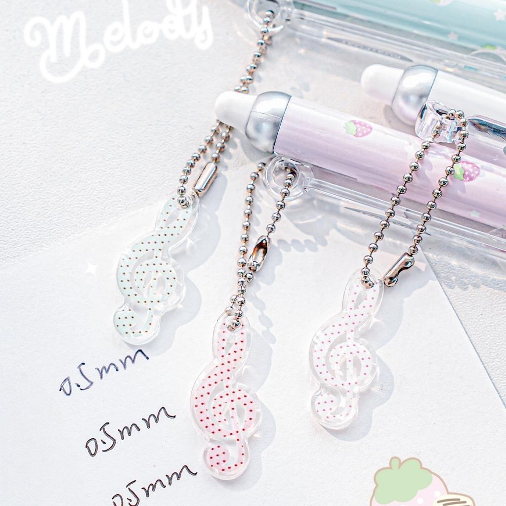 4pcs Strawberry Chocolate Gel Ink Pen Retractable 0.5mm Ballpoint Quick Dry Black Color for Writing Stationery A3203