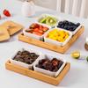 Divided Serving Platter Appetizer Tray with Storage Removable Snack Dishes for Candy