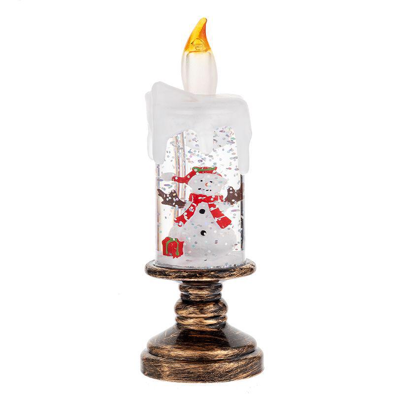 Cross-border Christmas Snowflake Candle and Crystal Ball Lights - Creative Christmas Gifts