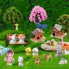 Miniaturi Decoratiuni Artizanat Seturi Micro-peisaj Ornamente mici Decoratiuni pentru copaci artificiali Gradinarit Amenajare a teritoriului Figurine