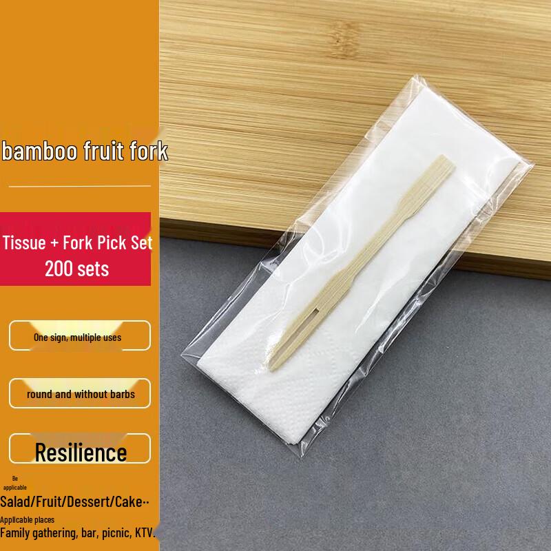 Disposable Bamboo Fruit Picks & Cake Forks