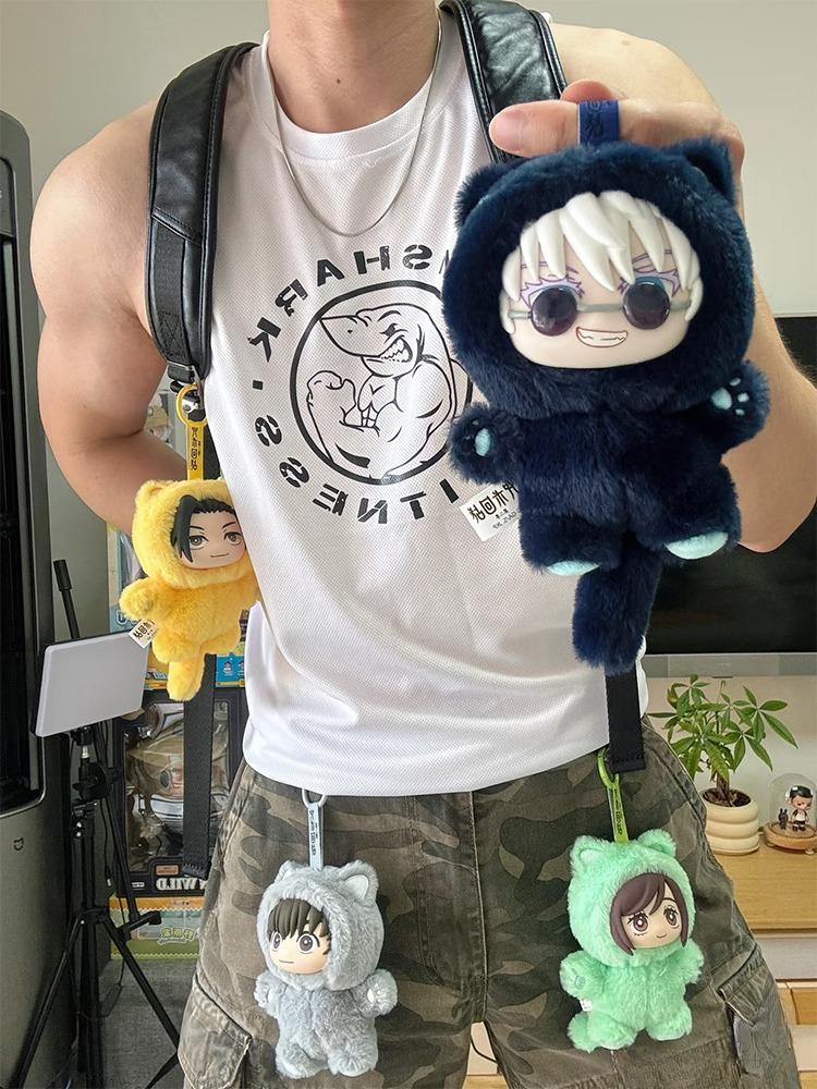 Horký Originální Kawaii Jujutsu Kaisen 2 Série Plyšáků s Kočičími Uchy Tajemná Krabička Mystery Box Anime Hračka Dekorace do Pokojíčku Sběratelský Festivalový Dárek