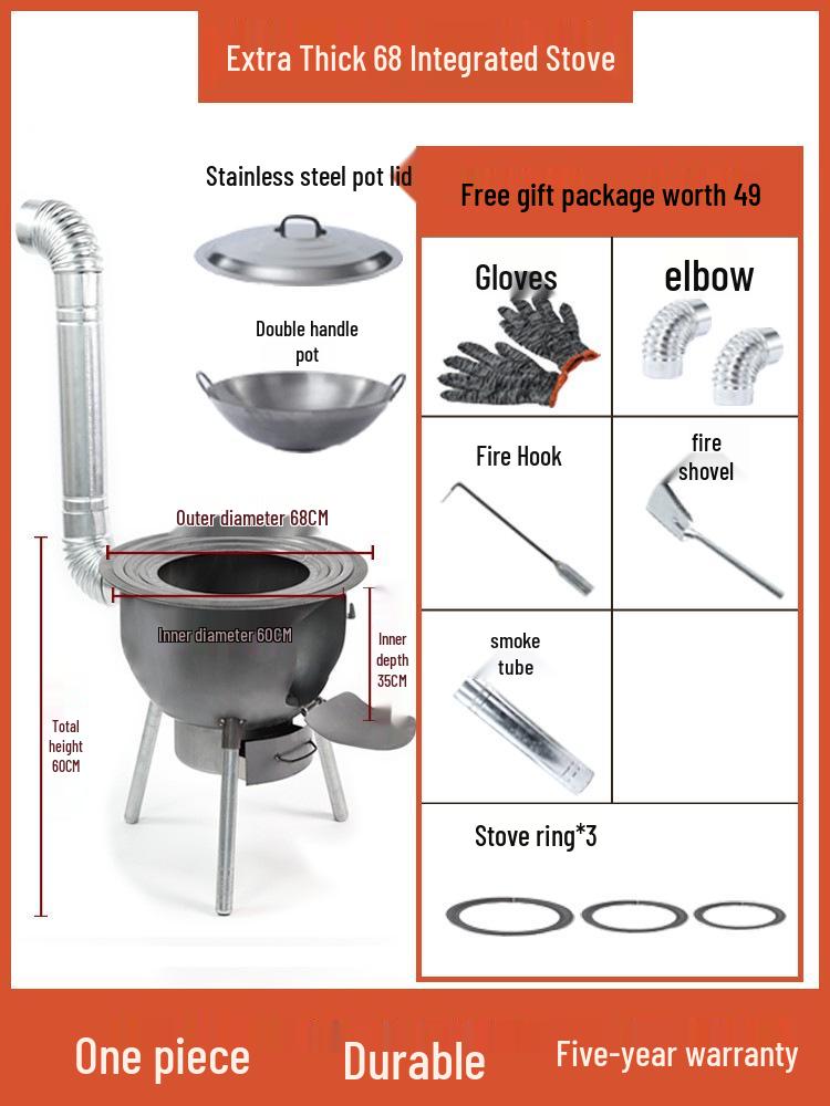 Portable Wood-Burning Stove: New Design for Household and Outdoor Use