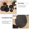 1Set Flowerpot Pads Plastic Mesh Pot Hole Grid Round Bonsai Pot Bottom Cone Design Soil Leak Prevention Air Circulation Reusable
