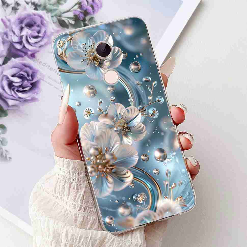 For Xiaomi Redmi 5 MDG1 5.7" Case Fashion Girl Flower Soft Silicone TPU Cover For Redmi5 REDMI 5 MDI1 Shockproof Phone Cases