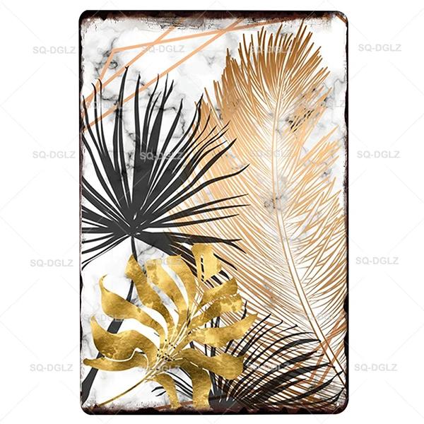 SQDGLZGarden Rules Metal Sign Vintage Metal Plaque Plates Decor For Pub Bar Home Wall Decor Tin Signs Flower Poster Gift