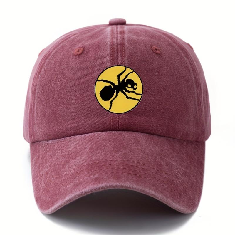 Cappellino da Baseball Ant Stampato Taglia Regolabile Unisex con Visiera Curva Cappello alla Moda e Versatile per Esterno Leggero Cappello Protezione Solare