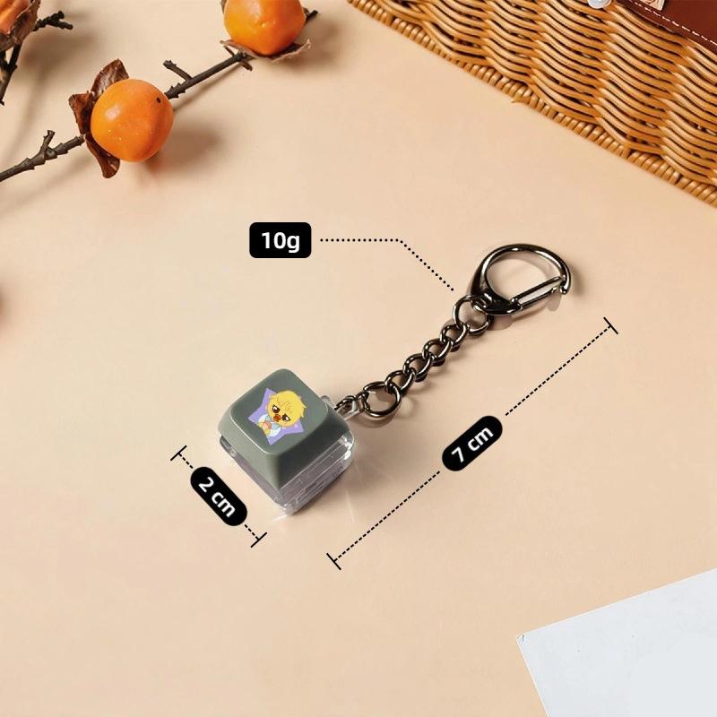 Stray Kids Keycap Keychain, Cute Cartoon Characters Keyboard Keychain Pendant, STAY Fans Stress Relief Bag Charm