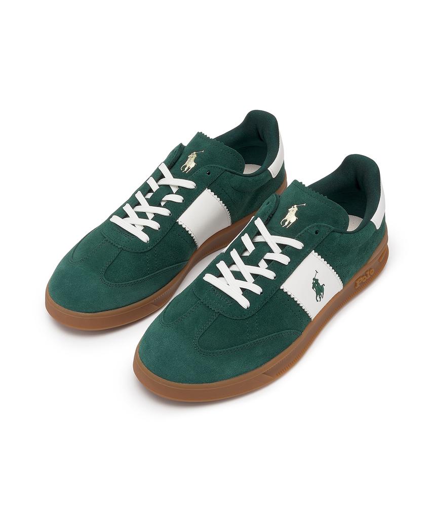 Polo Ralph Lauren Heritage Aera Suede Sneakers - Medium Green