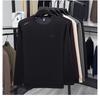 New Fashion Fleece-Lined Men's Sweatshirt: Winter-Ready, Skin-Friendly, Comfortable Long-Sleeved T-Shirt