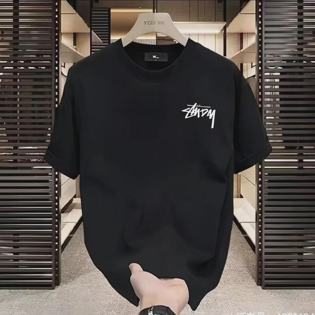 „2024 Trendy Herren-T-Shirt im Hong Kong-Stil mit kurzen Ärmeln“