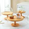 Glass Cover Wooden Cake Stand Vintage Dessert Stand Holder Tray High Foot Cake Plate  Dessert Table