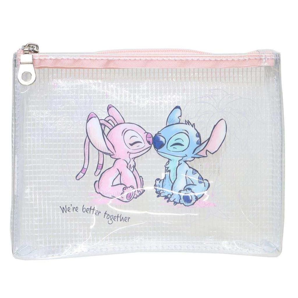 Marimo Craft Stitch Watercolor Series PVC Clear Stitch W220 X Pouch, & Angel, Approx. H160mm, MDAN-110