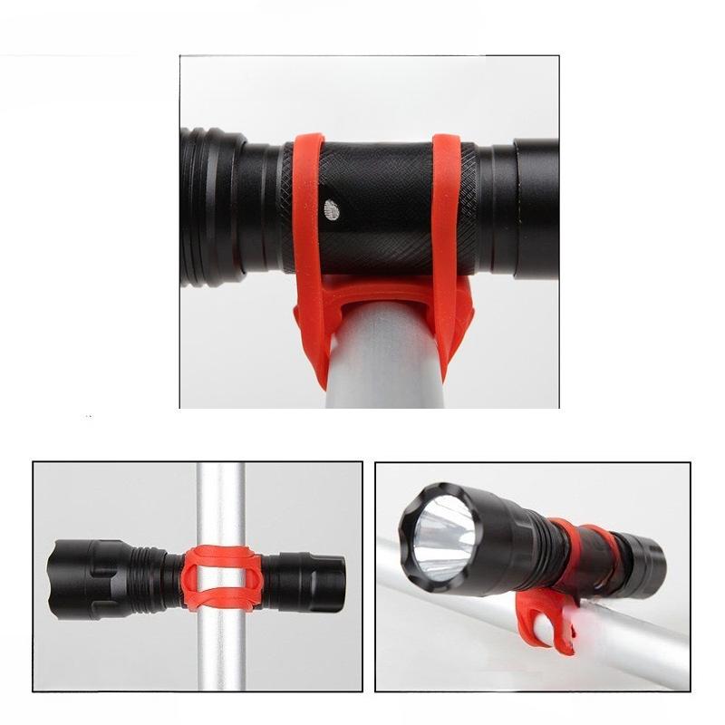 High Elastic Silicone Strap Bicycle Binding Strap Strap Lamp Strap for Mountain Bike Riding
