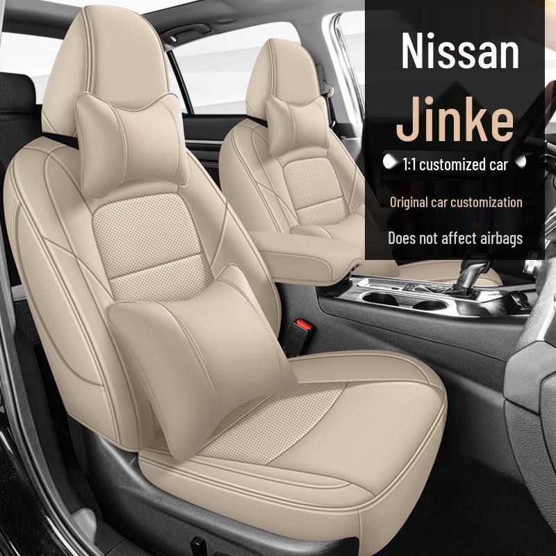 Nissan Kicks All-Season Leather Seat Covers, Full-Coverage Cushions for Five Seats