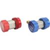 R 134a Gas Quick Connector, HVAC AC Valve Core Manifold with 1 X Blue Quick Coupler for A/C Manifold Gauge Set