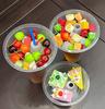 500/700ml Nápojový svačinový kelímek/miska vhodná do lednice Průhledný Bubble Tea Ovocné přenosné kelímky s víčkem Tepelně odolné do 100°