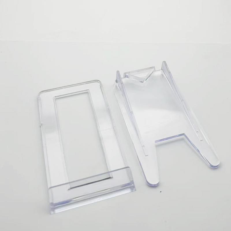 Adjustable Transparent L-Shaped Table Card and Mobile Phone Holder