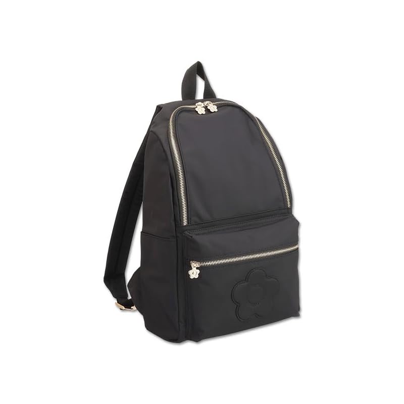 

[Ginza Bivi Jos selection] Mary Quant marie quant bag nylon matte satin daisy backpack black