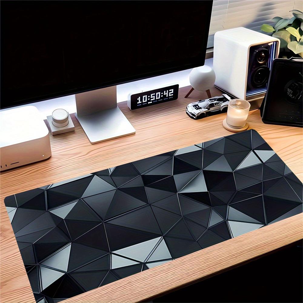 1pc Large Gaming Mouse Pad, UV Reactive Non-Slip Desk Mat, Washable PolyesterGeometric, Abstract, PatternComputer Pad with Vibrant Game Mach