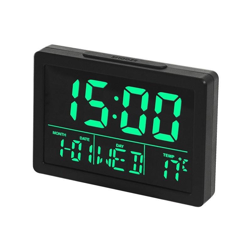 Contemporary Led Alarm Clock With Portable Power Supply For Bedroom Use
