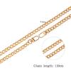 120cm Long Metal Chain for DIY Jewelry: Flat Round Electroplated Aluminum for Messenger Bags or Luggage